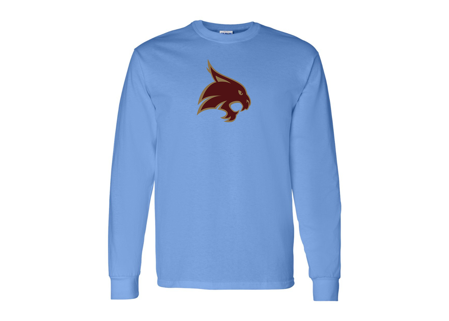 Men's Texas State Bobcats Gildan Heavy Cotton Long Sleeve T-Shirt
