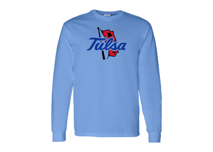 Men's Tulsa Golden Hurricane Gildan Heavy Cotton Long Sleeve T-Shirt