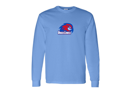 Men's UMass Lowell River Hawks Gildan Heavy Cotton Long Sleeve T-Shirt