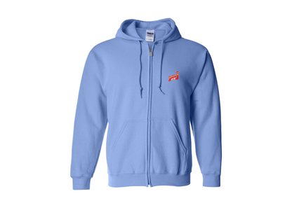 Men's NRJ 12 Logo Gildan  Heavy Blend Full Zip Hooded Sweatshirt