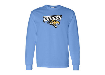 Men's Towson Tigers Gildan Heavy Cotton Long Sleeve T-Shirt