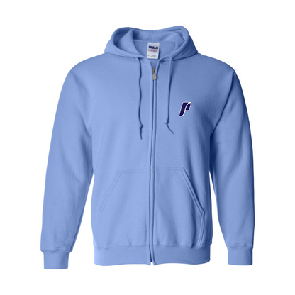 Men's Portland Pilots Logo Gildan  Heavy Blend Full Zip Hooded Sweatshirt