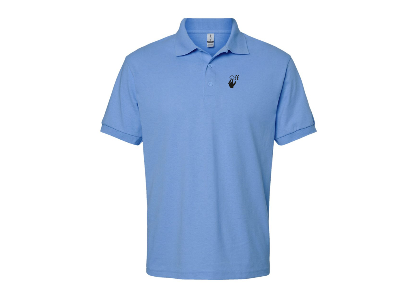 Men's Off-White Hand Gildan Dry Blend Jersey Polo