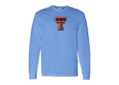 Men's Texas Tech Red Raiders Gildan Heavy Cotton Long Sleeve T-Shirt