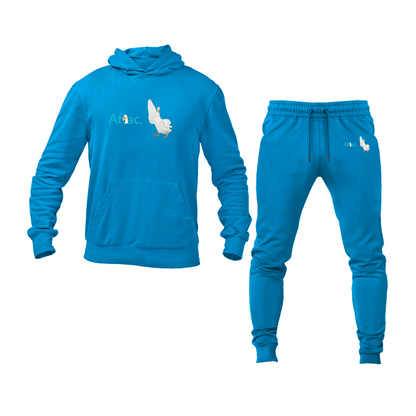 Men's Aflac Logo and Duck Hoodie Joggers Set