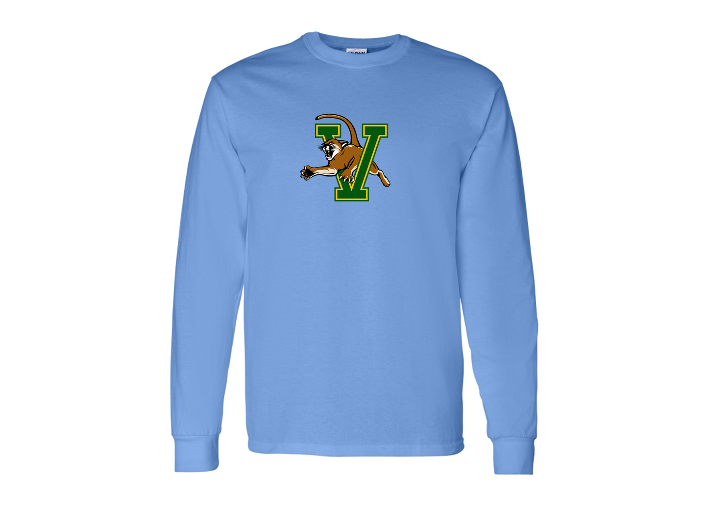 Men's Vermont Catamounts Gildan Heavy Cotton Long Sleeve T-Shirt