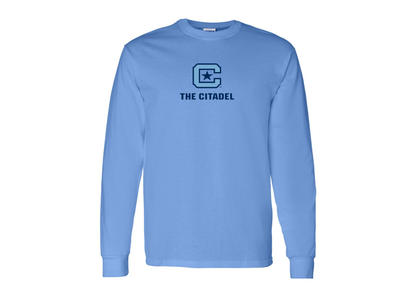 Men's The Citadel Bulldogs Gildan Heavy Cotton Long Sleeve T-Shirt