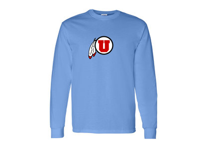 Men's Utah Utes Gildan Heavy Cotton Long Sleeve T-Shirt
