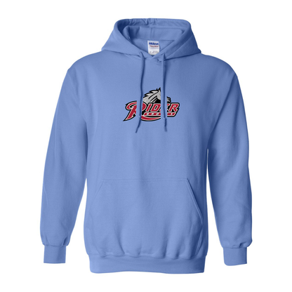 Men's Rider Broncs Logo Gildan  Heavy Blend Hooded Sweatshirt