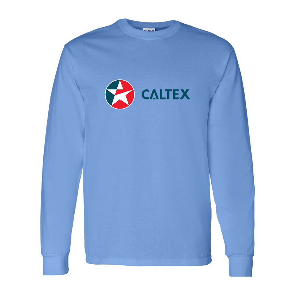 Men's  Caltex Gas Station  Gildan Heavy Cotton Long Sleeve T-Shirt