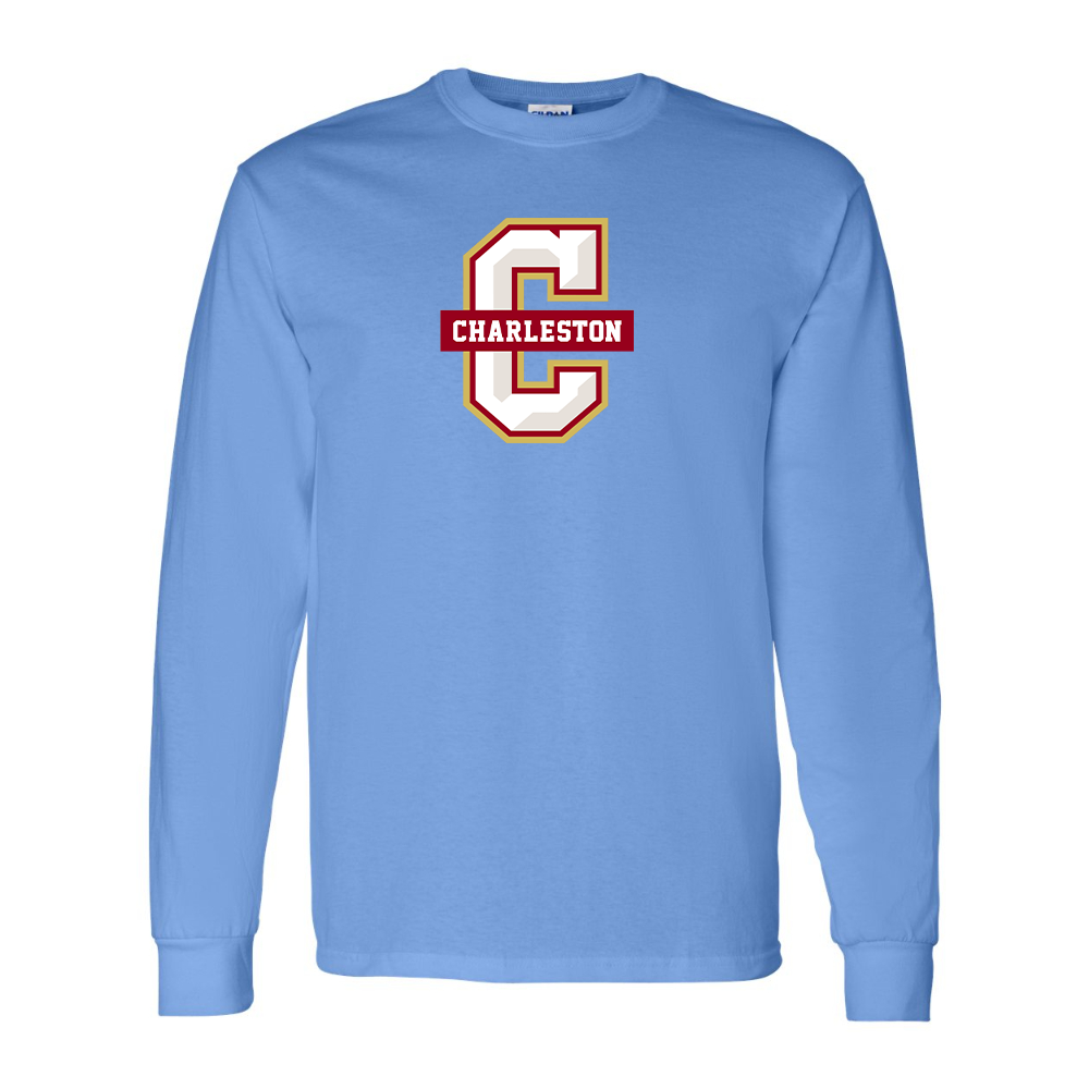 Men's  Charleston Cougars Gildan Heavy Cotton Long Sleeve T-Shirt
