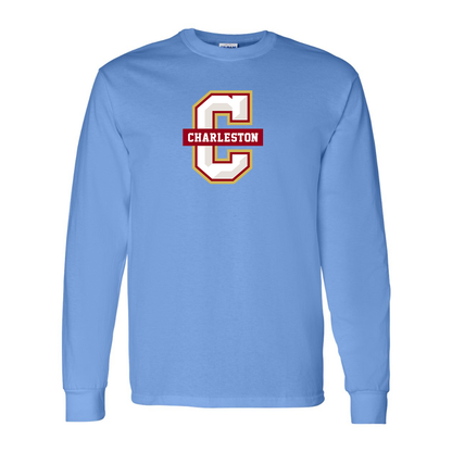 Men's  Charleston Cougars Gildan Heavy Cotton Long Sleeve T-Shirt