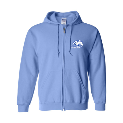 Men's Alabama Huntsville Chargers  Gildan  Heavy Blend Full Zip Hooded Sweatshirt