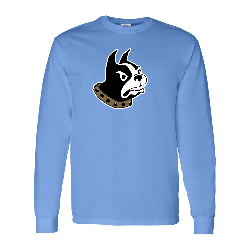 Men's Woffrd Terriers  Gildan Heavy Cotton Long Sleeve T-Shirt