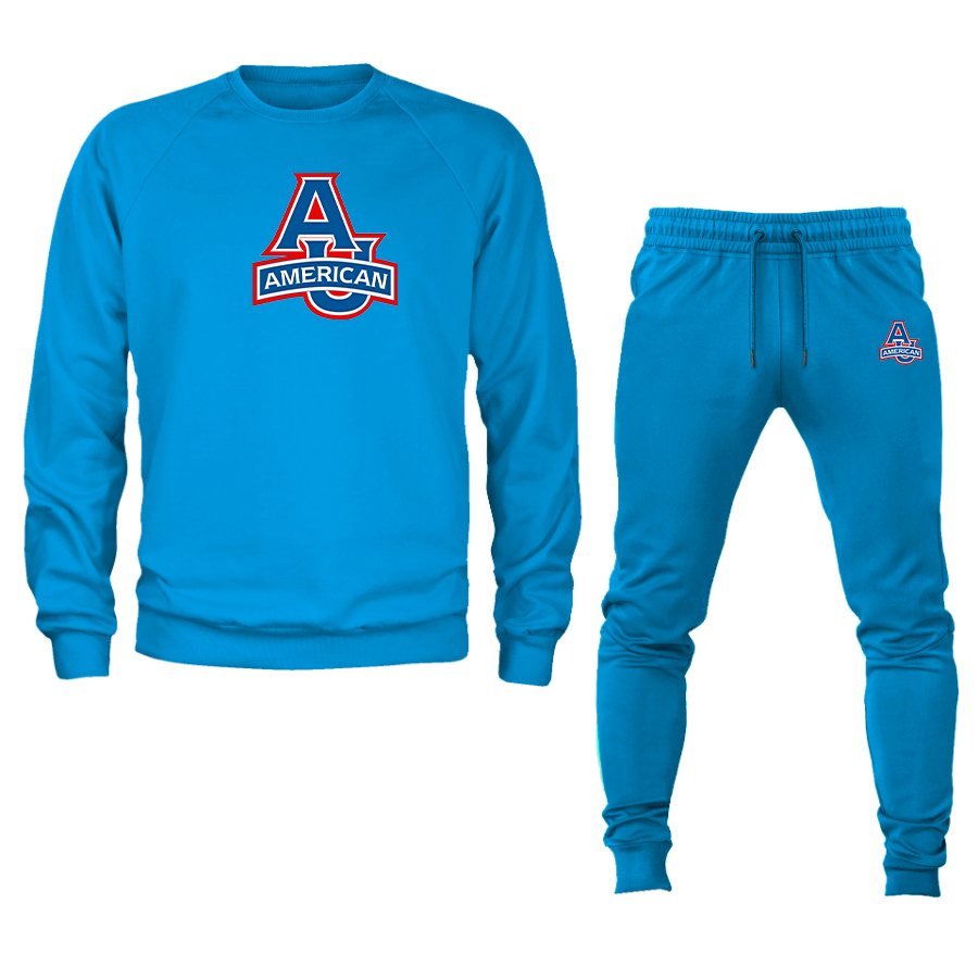 Men's  American Eagles  Crewneck Sweatshirt Joggers Suit