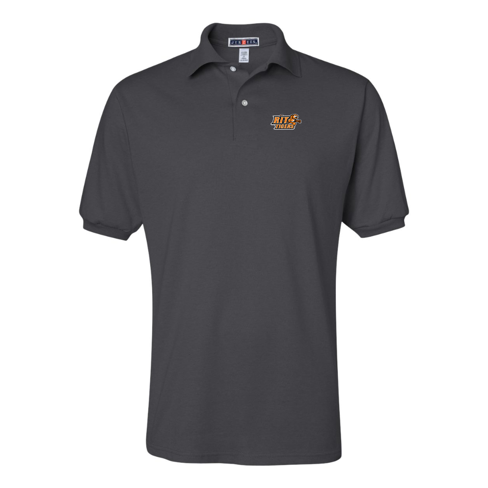 Men's RIT Tigers Logo JERZEES  SpotShield polo