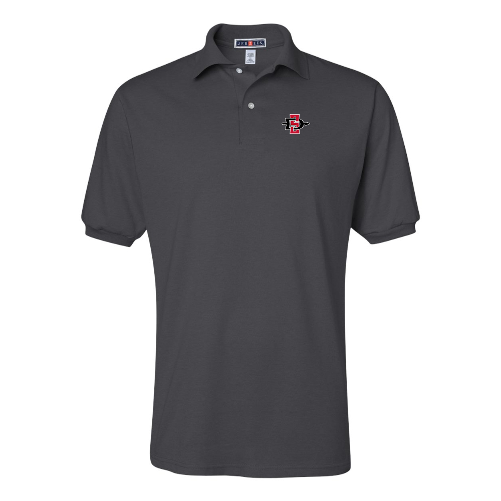 Men's San Diego State Aztecs Logo JERZEES  SpotShield polo