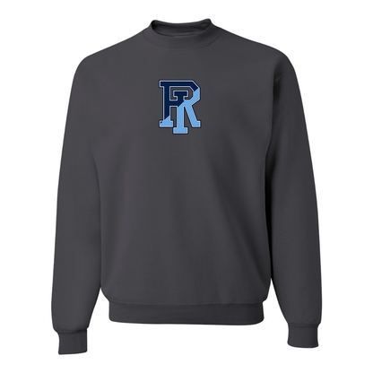 Men's Rhode Island Rams Logo JERZEES NuBlend Crewneck Sweatshirt