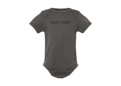 Fleet Foxes Logo  Rabbit Skins Infant Baby Rib Bodysuit