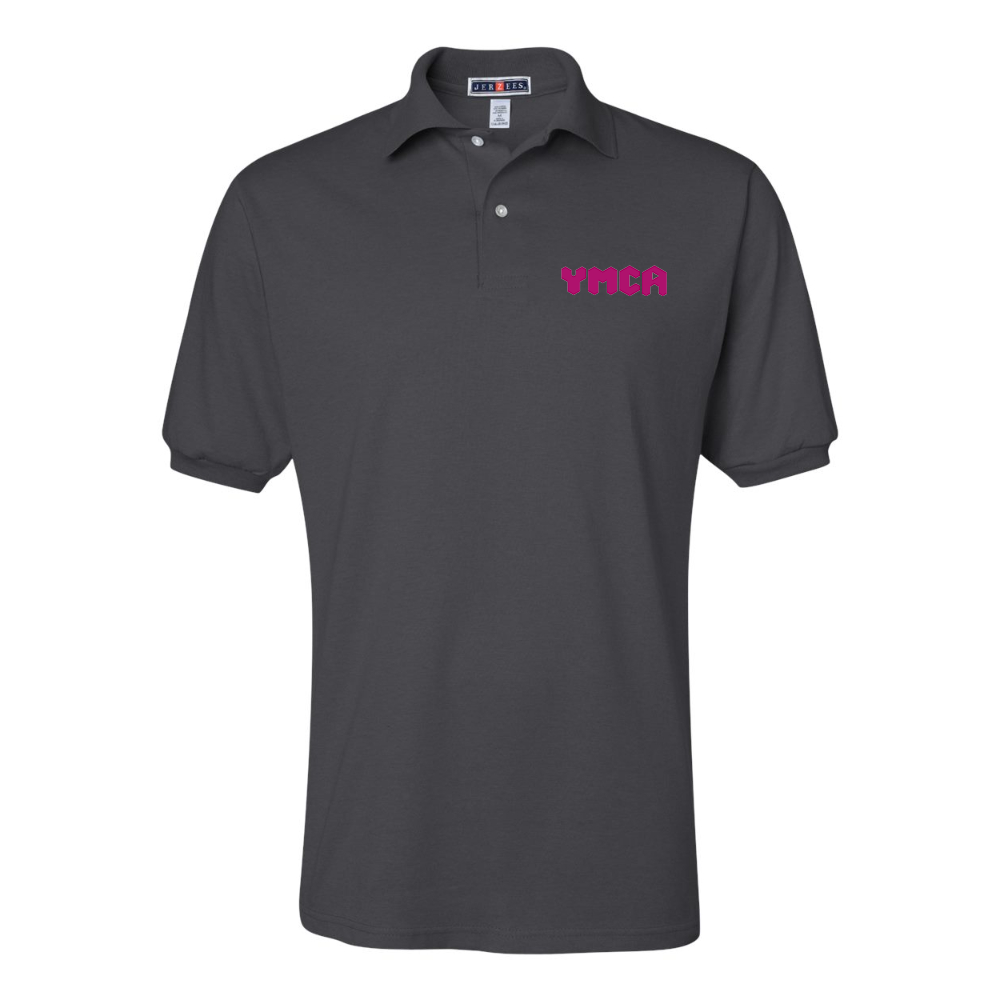 Men's   YMCA Mauve JERZEES  SpotShield polo