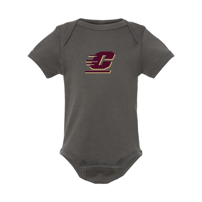 Central Michigan Chippewas  Rabbit Skins Infant Baby Rib Bodysuit