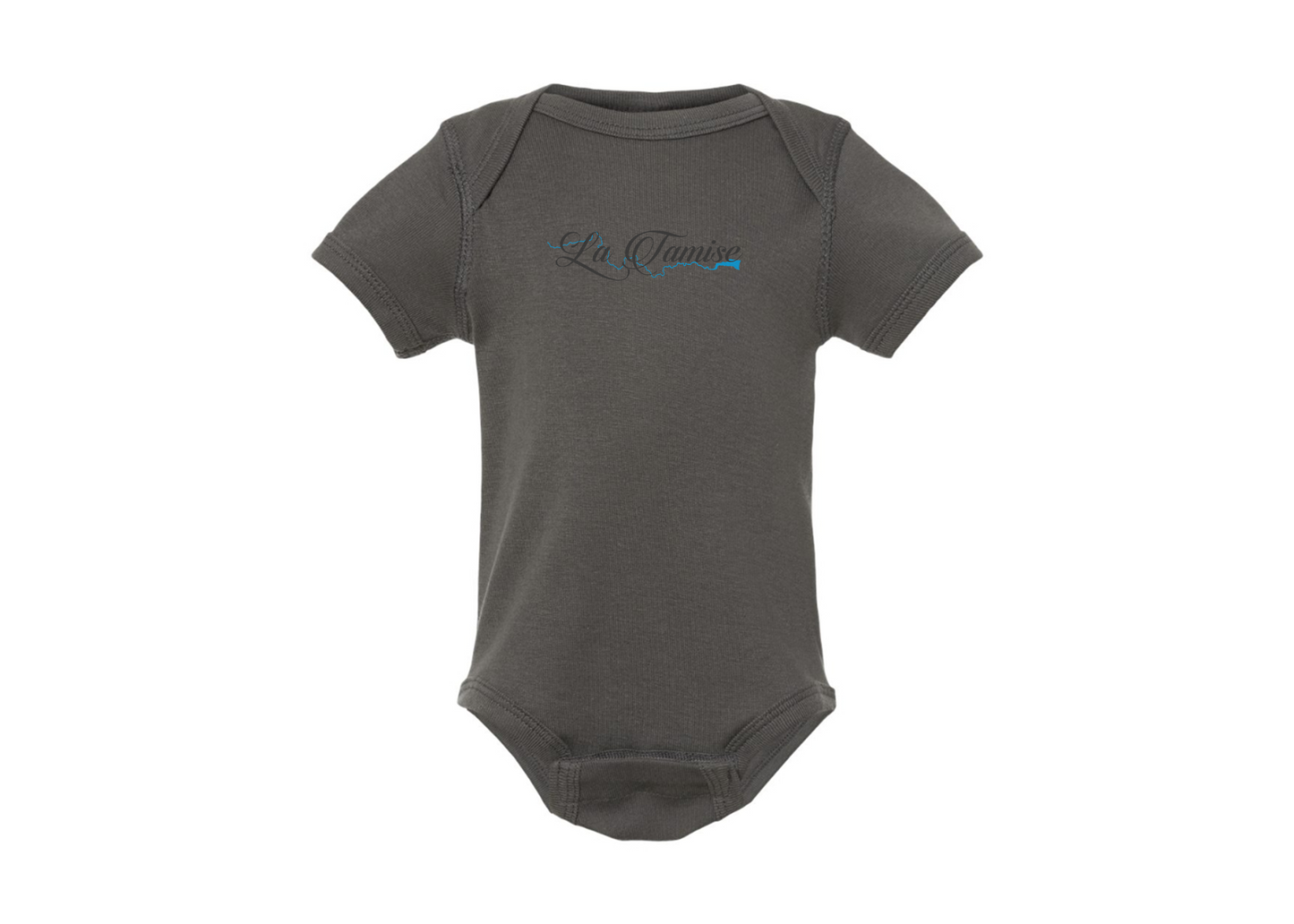 La Tamise Logo  Rabbit Skins Infant Baby Rib Bodysuit