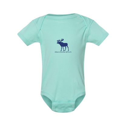 Abercrombie & Fitch Moose Logo  Rabbit Skins Infant Baby Rib Bodysuit