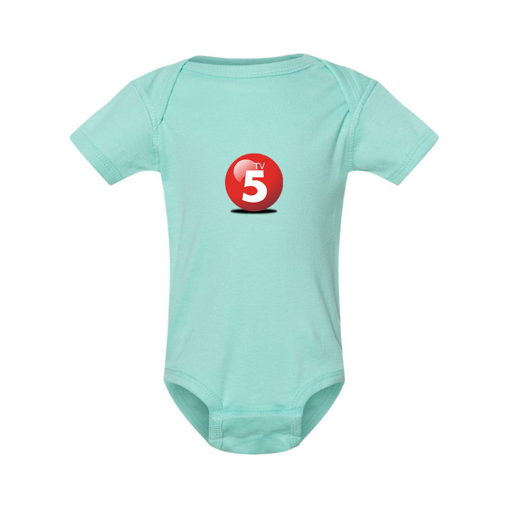 ABC TV5 Logo Rabbit Skins Infant Baby Rib Bodysuit