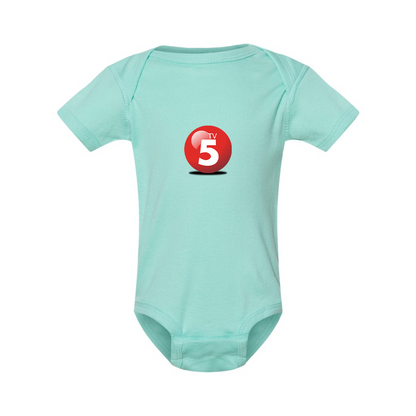 ABC TV5 Logo Rabbit Skins Infant Baby Rib Bodysuit