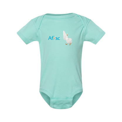 Aflac Logo and Duck  Rabbit Skins Infant Baby Rib Bodysuit