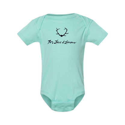 For Loves & Lemons Rabbit Skins Infant Baby Rib Bodysuit