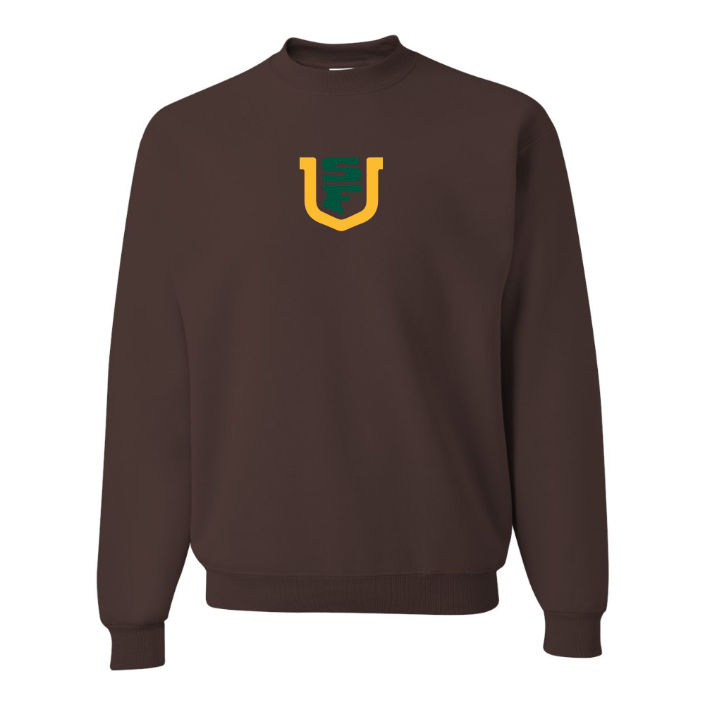 Men's San Francisco Dons Logo JERZEES NuBlend Crewneck Sweatshirt