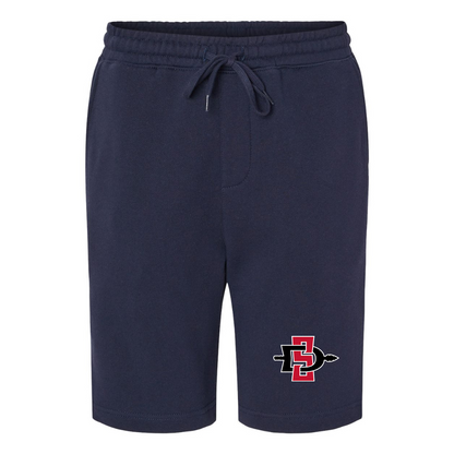 Men's San Diego State Aztecs Logo Independent Trading Co Midweight Fleece Shorts