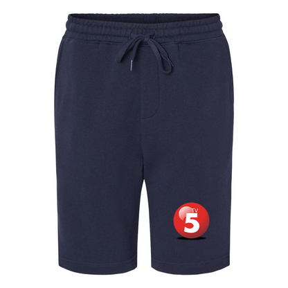 Men's  ABC TV5 Logo Independent Trading Co Midweight Fleece Shorts