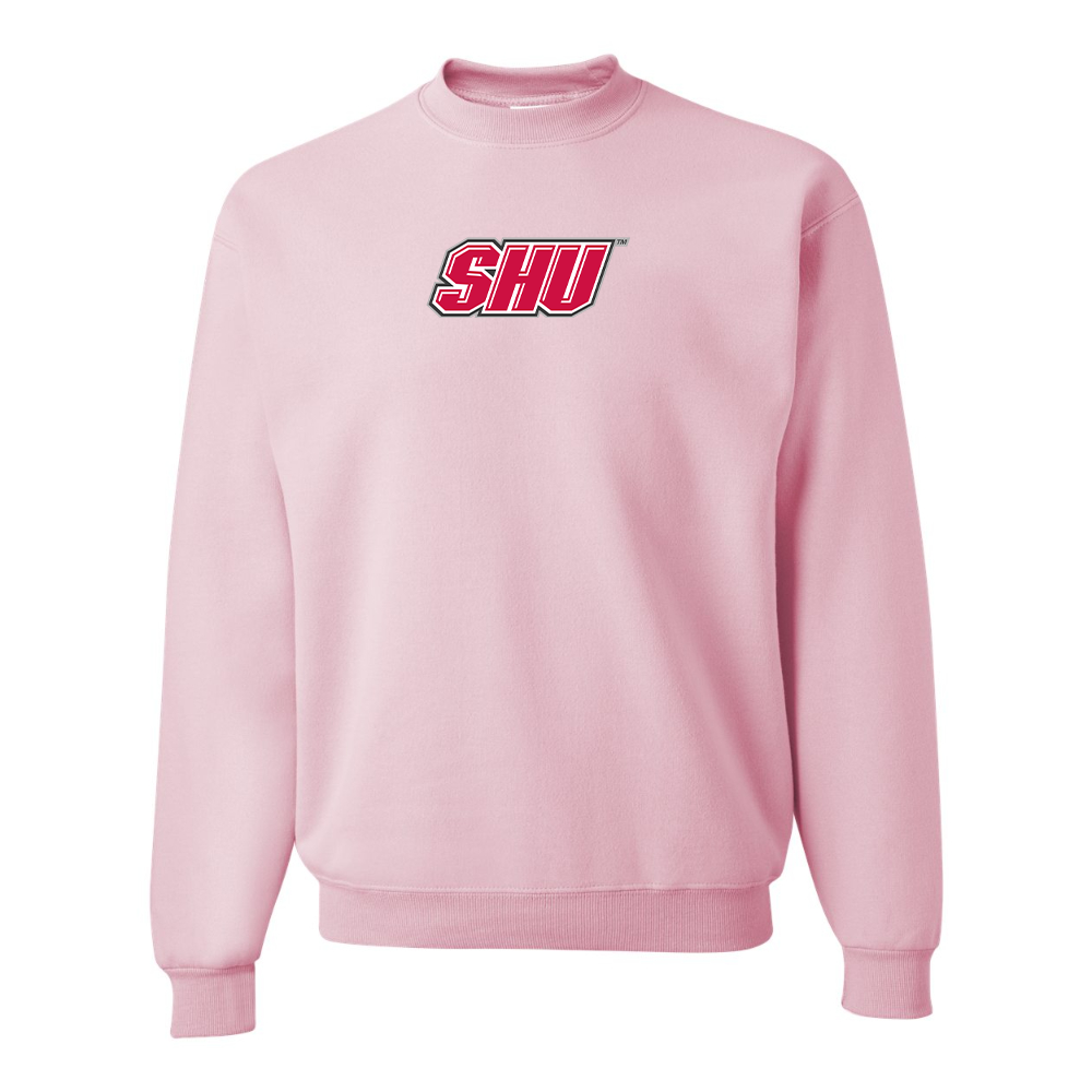 Men's Sacred Heart Pioneers Logo JERZEES NuBlend Crewneck Sweatshirt