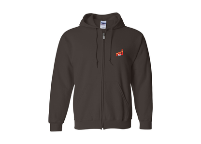 Men's NRJ 12 Logo Gildan  Heavy Blend Full Zip Hooded Sweatshirt