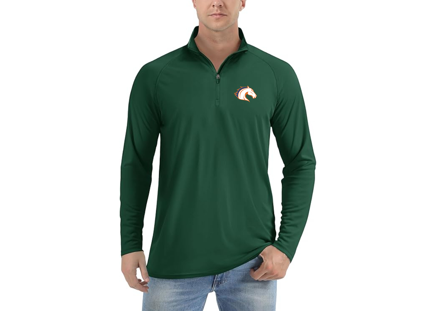 Men's Texas Arlington Mavericks Lightweight Quarter-Zip Athletic Shirt Long Sleeve Performance Wear