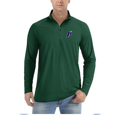 Men's Portland Pilots Logo Lightweight Quarter-Zip Athletic Shirt Long Sleeve Performance Wear