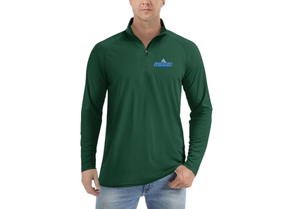 Men's The Summit League Lightweight Quarter-Zip Athletic Shirt Long Sleeve Performance Wear