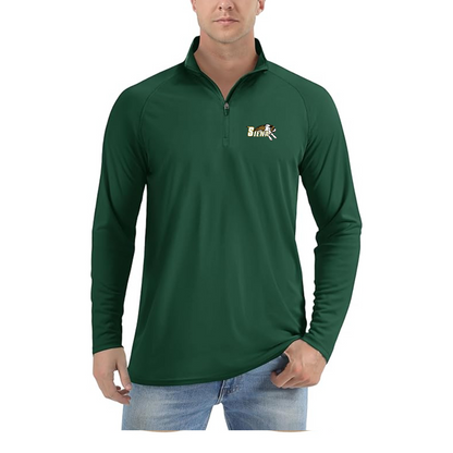 Men's Siena Saints Logo  Lightweight Quarter-Zip Athletic Shirt Long Sleeve Performance Wear