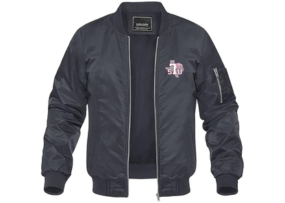 Men's Texas Southern Tigers Lightweight Bomber Jacket Windbreaker Softshell Varsity Jacket Coat