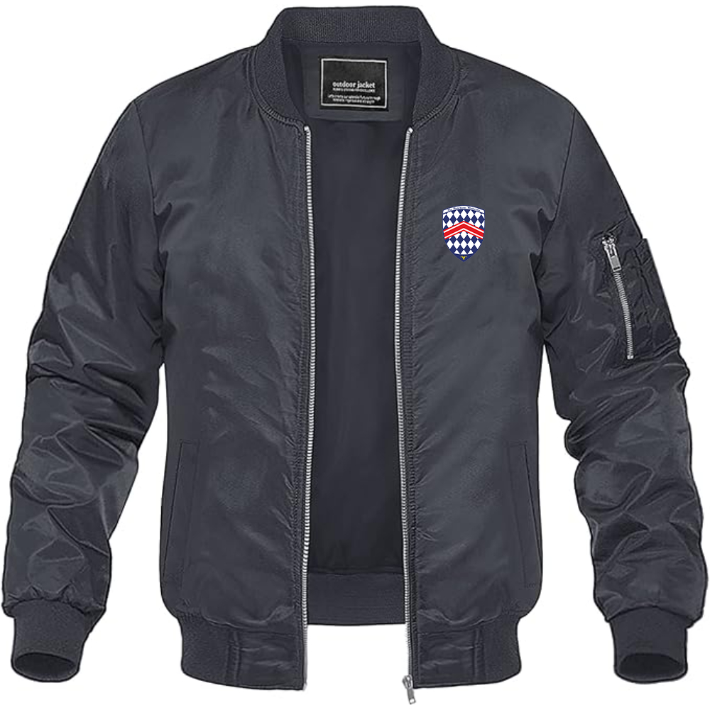 Men's SSC Logo Lightweight Bomber Jacket Windbreaker Softshell Varsity Jacket Coat