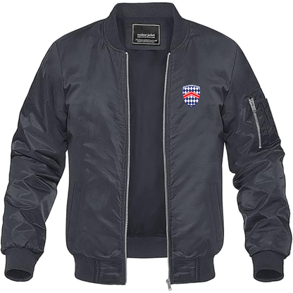 Men's SSC Logo Lightweight Bomber Jacket Windbreaker Softshell Varsity Jacket Coat