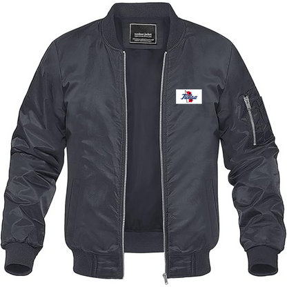 Men's Tulsa Golden Hurricane Logo Lightweight Bomber Jacket Windbreaker Softshell Varsity Jacket Coat