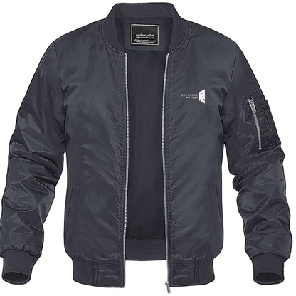 Men's Ravacana Films Logo Lightweight Bomber Jacket Windbreaker Softshell Varsity Jacket Coat