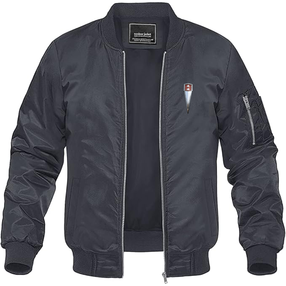 Men's Beaumont Logo Lightweight Bomber Jacket Windbreaker Softshell Varsity Jacket Coat