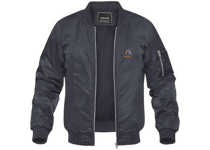 Men's UTEP Miners Lightweight Bomber Jacket Windbreaker Softshell Varsity Jacket Coat