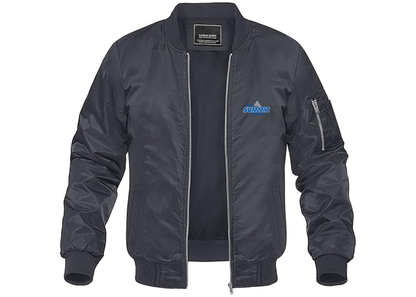 Men's The Summit League Lightweight Bomber Jacket Windbreaker Softshell Varsity Jacket Coat