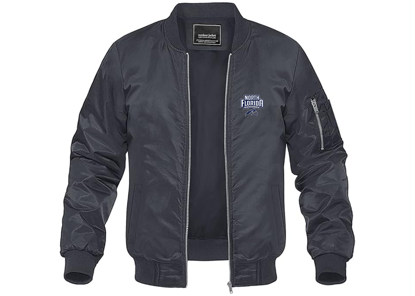 Men's UNF Ospreys Lightweight Bomber Jacket Windbreaker Softshell Varsity Jacket Coat