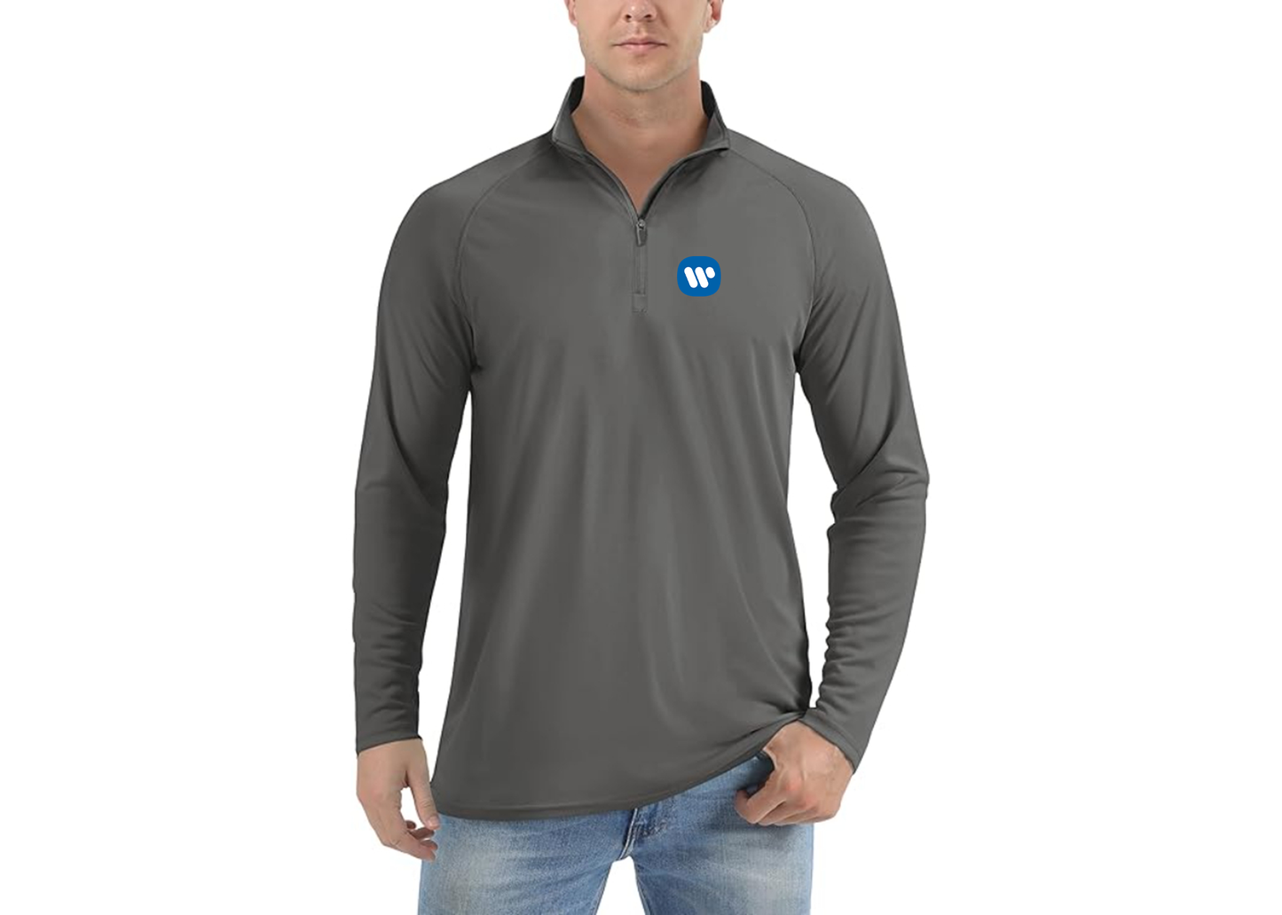 Men's WMG Lightweight Quarter-Zip Athletic Shirt Long Sleeve Performance Wear